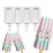 4 Cavity Vertical Stripe Ice Cream Mold Household Children Homemade Small Silicone Popsicle Mold