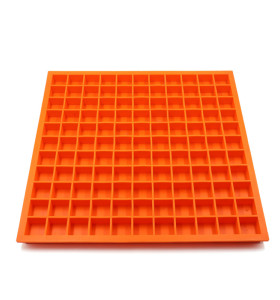 Custom 100 Cavity Mini Square Candy Chocolate Mold DIY Silicone Ice Cube Mold Food Grade Ice Cube Tray