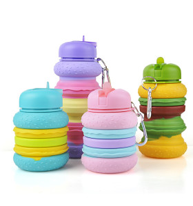 Wholesale Customized Different Style Portable Silicone Folding Water Cup Outdoor Sports Water Cup