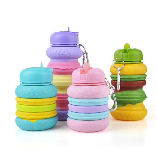 Wholesale Customized Different Style Portable Silicone Folding Water Cup Outdoor Sports Water Cup
