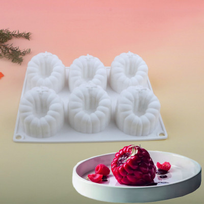 Factory Custom Multiple Styles Raspberry Strawberry Fruit Shape Silicone Cake Mold Food Grade Dessert Mold