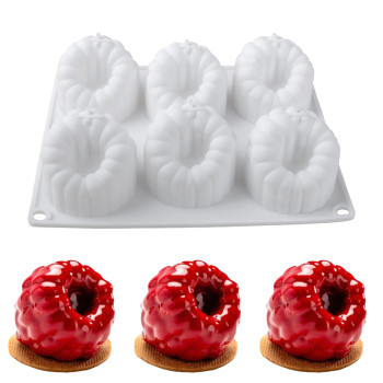 Factory Custom Multiple Styles Raspberry Strawberry Fruit Shape Silicone Cake Mold Food Grade Dessert Mold