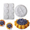 New 6 Cavity Flower Shaped Egg Tart Basin Silicone Mousse Mold Non-stick Cake Mold Baking Tools