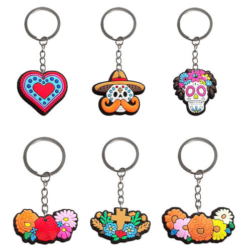 Factory Custom Design Anime Cartoon Keychain 2D 3D Cute Rubber PVC Keychain