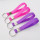 Custom Colorful Printing Key Holder Keychain Bracelet Silicone Wristband Keyring with logo