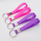 Custom Colorful Printing Key Holder Keychain Bracelet Silicone Wristband Keyring with logo