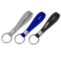 Custom Colorful Printing Key Holder Keychain Bracelet Silicone Wristband Keyring with logo