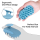 Factory Customized Handle Comfortable Super Soft Hair Silicone Scalp Massager Shampoo Brush
