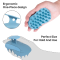 Factory Customized Handle Comfortable Super Soft Hair Silicone Scalp Massager Shampoo Brush