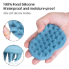 Factory Customized Handle Comfortable Super Soft Hair Silicone Scalp Massager Shampoo Brush