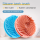 2in1 Whirlwind Double-sided Silicone Shower Brush Multi-functional Wash Hair Brush Massage Brush