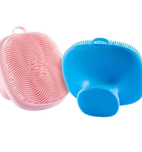 Amazon Hot Selling Silicone Face Washing Brush Portable Facial Pore Cleansing Face Washing Brush Square Cleansing Brush