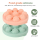 9 Cavity 3D Large Rose Round Silicone Ice Cube Trays with Lids Eco-Friendly Ice Mold for Homemade Beverages