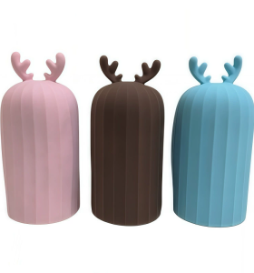 500ml Deer Antler Shape Silicone Hot Water Bag Portable Dual Use of Hot and Cold Hot Water Bottle with Cover