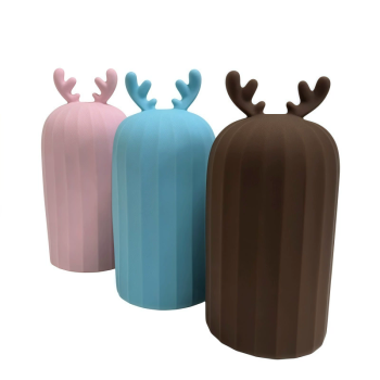 500ml Deer Antler Shape Silicone Hot Water Bag Portable Dual Use of Hot and Cold Hot Water Bottle with Cover