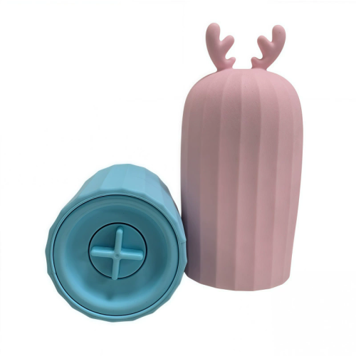 500ml Deer Antler Shape Silicone Hot Water Bag Portable Dual Use of Hot and Cold Hot Water Bottle with Cover