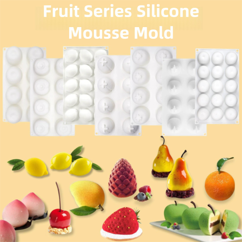 Customized Fruit Series Mousse Cake Silicone Mold Food Grade Dessert Mold