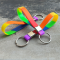 Custom Colorful Printing Key Holder Keychain Bracelet Silicone Wristband Keyring with logo