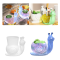 Wholesale Customized 3D Snail Flower Pot Design Resin Silicone Molds DIY Crystal Drop Rubber Animal Ornament Gypsum Mold