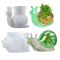Wholesale Customized 3D Snail Flower Pot Design Resin Silicone Molds DIY Crystal Drop Rubber Animal Ornament Gypsum Mold