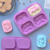 Custom 4-Hole Boy or Girl Angel Shape Fondant Silicone Soap Mold Food Grade Cake Decorating Mold Handmade DIY Cake Tools