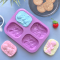 Custom 4-Hole Boy or Girl Angel Shape Fondant Silicone Soap Mold Food Grade Cake Decorating Mold Handmade DIY Cake Tools