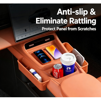 Deepal S05 Silicone Center Console Pad, Anti-Scratch Wear Resistant Storage Organizer Tray Liners, Car Interior Upgrade Accessories