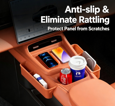 Deepal S05 Silicone Center Console Pad, Anti-Scratch Wear Resistant Storage Organizer Tray Liners, Car Interior Upgrade Accessories