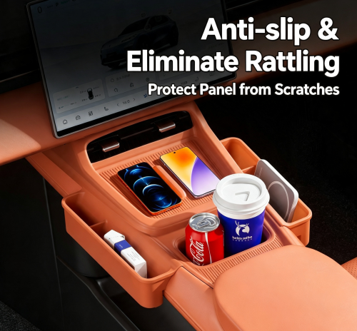 Deepal S05 Silicone Center Console Pad, Anti-Scratch Wear Resistant Storage Organizer Tray Liners, Car Interior Upgrade Accessories