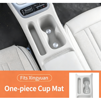 Center Console Anti-Slip Protective Mat for Geely EX2 (Galaxy Starwish), Cup Holder Pad, Storage Slot Liner for Phone & Small Items, Car Interior Decoration Accessories