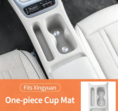 Center Console Anti-Slip Protective Mat for Geely EX2 (Galaxy Starwish), Cup Holder Pad, Storage Slot Liner for Phone & Small Items, Car Interior Decoration Accessories