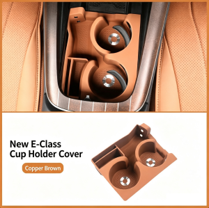 Cup Holder Mat & Storage Box for Mercedes-Benz C260L, GLC300L, E300L, Car Interior Decor Accessories