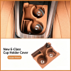 Cup Holder Mat & Storage Box for Mercedes-Benz C260L, GLC300L, E300L, Car Interior Decor Accessories