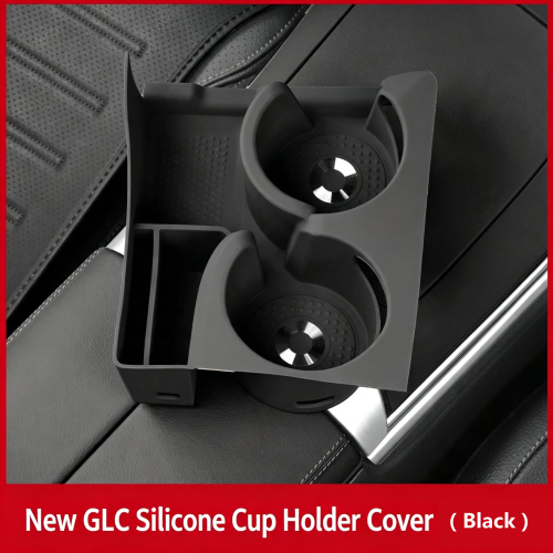 Cup Holder Mat & Storage Box for Mercedes-Benz C260L, GLC300L, E300L, Car Interior Decor Accessories