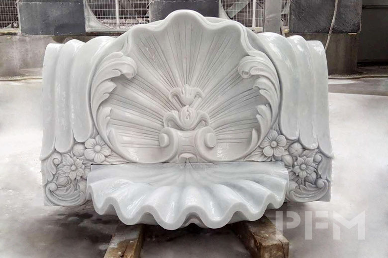hand carving marble fountain
