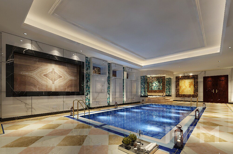Tajikistan Private Villa indoor swimming pool design