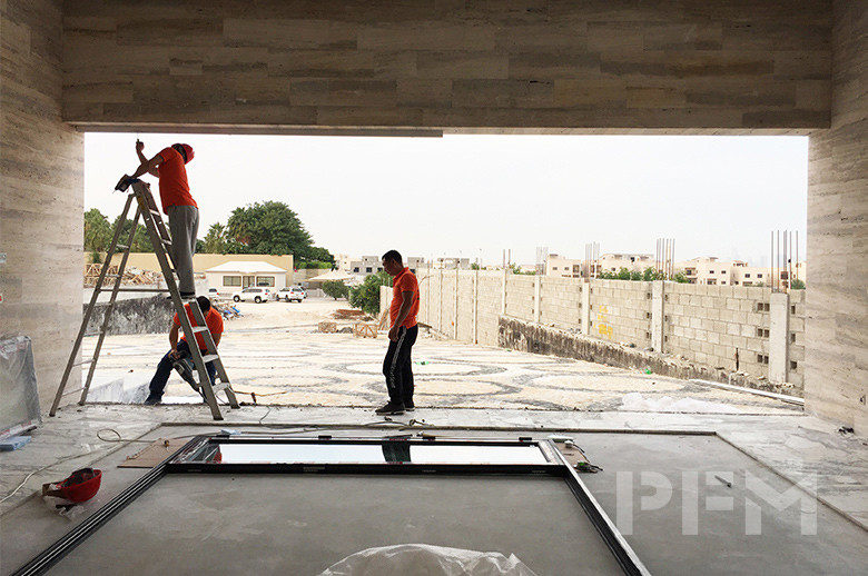 DOHA MODERN PALACE PROJECT window and door installation