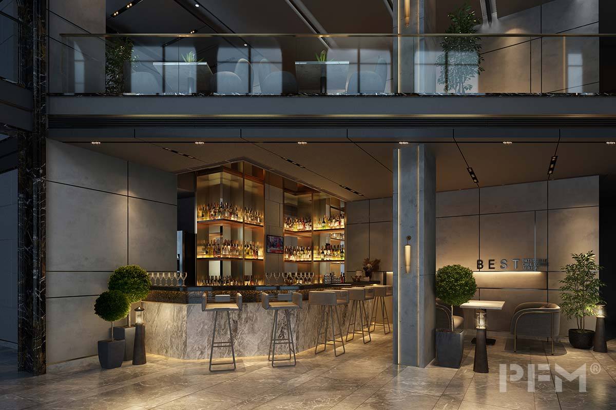modern hotel bar design