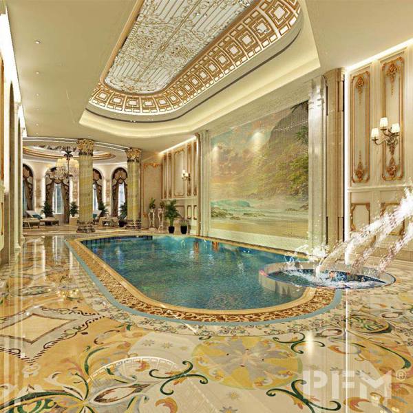 Luxury Royal Nobles Palace Interior Bathroom  swimming pool Design form Grozny Chechnya Russia