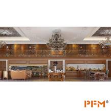 Luxury Classic red wooden antique style manor Design for lobby