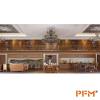 Luxury Classic red wooden antique style manor Design for lobby