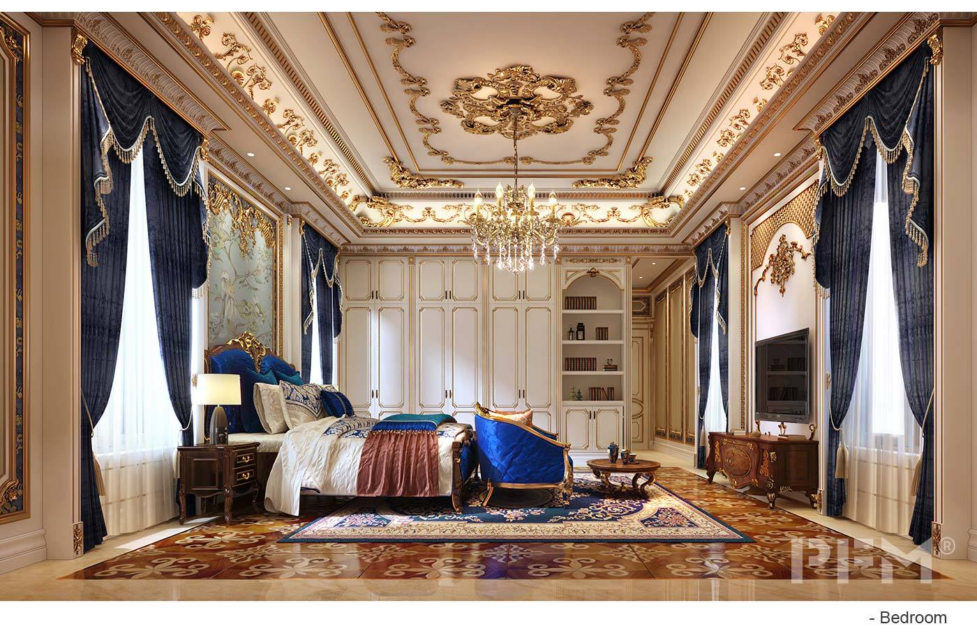 royal bedroom design