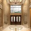 Luxury Royal Palace Gold Handrail Staircase Design for lobby