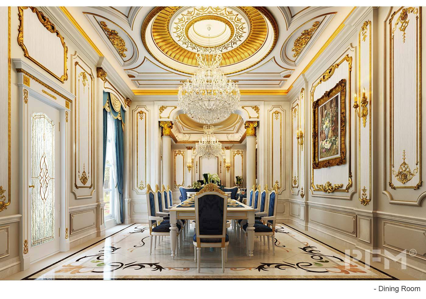 royal dining room design