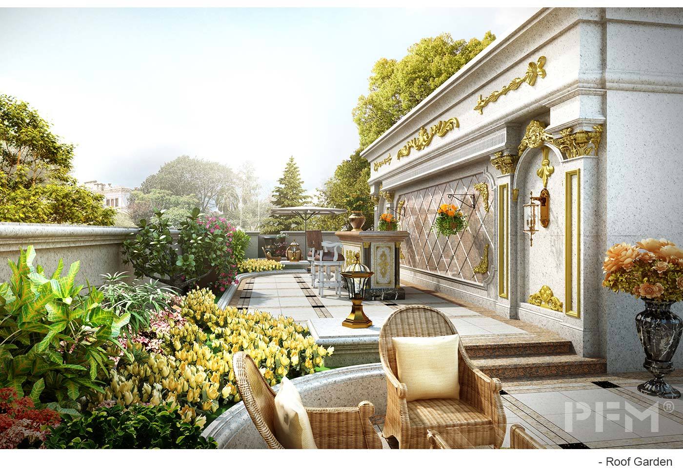 royal roof garden design