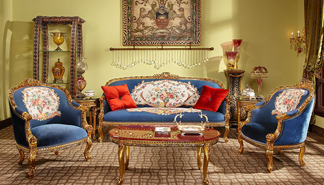 6.Wells Series luxury living room furniture italy 