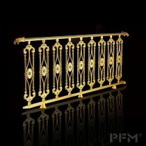 Custom high end indoor luxury gold color brass staircase railing