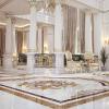 Private custom villa marble waterjet flooring royal decoration