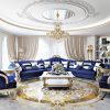 luxury Inlay brass Marble Waterjet Medallion flooring Design for villa living room dining
