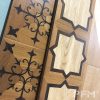 Custom design marquetry patterns wood inlay patterns parquet flooring 12x12